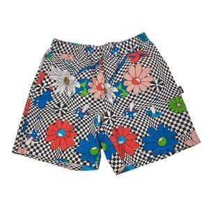 Stussy Psychedelic Flower Floral Checkered Shorts